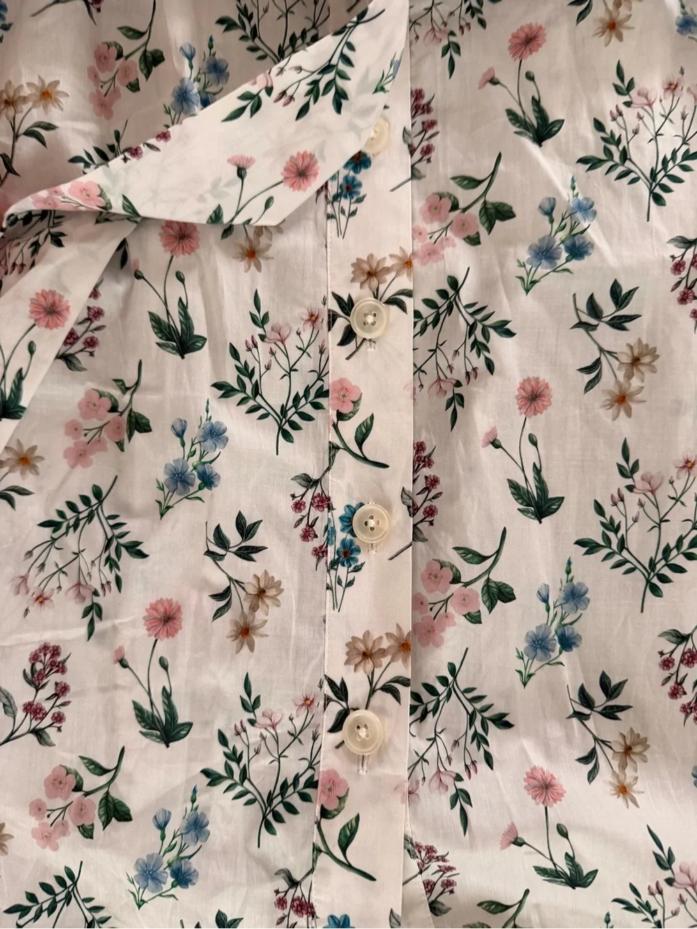 J. Crew White Floral Square-Neck Midi Dress